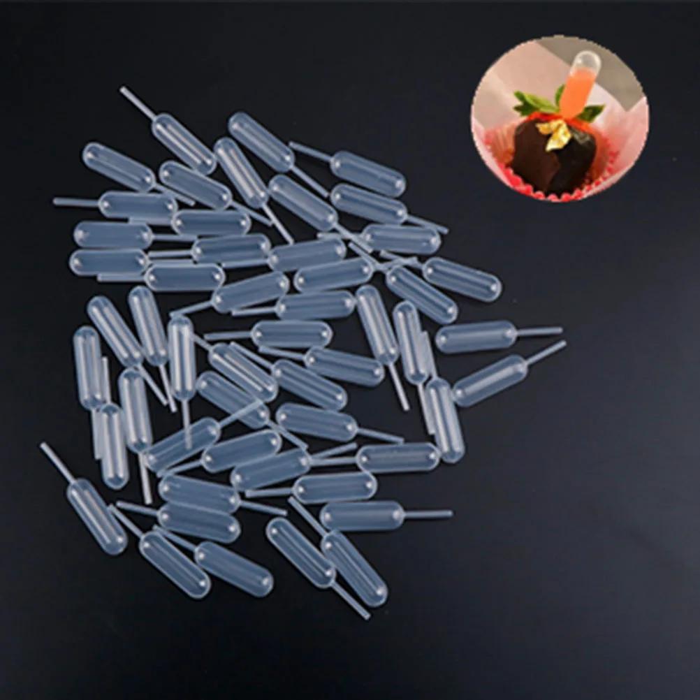 100pcs Plastic Squeeze 4ml Transfer Pipettes Dropper Mayitr Disposable Pipettes For Strawberry Cupcake Ice Cream Cho